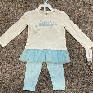 Carters baby girl outfit set
